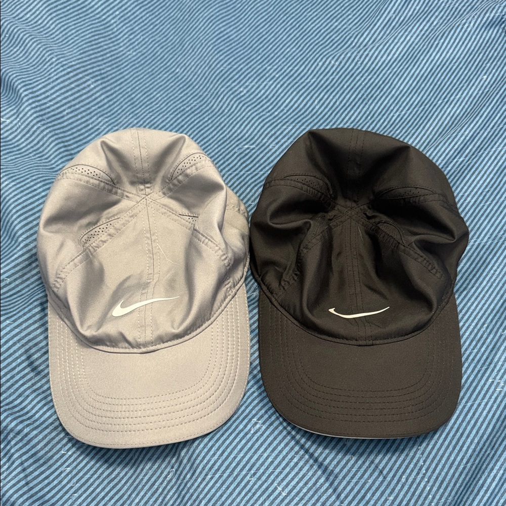 Nike Men's Caps in Black and Gray